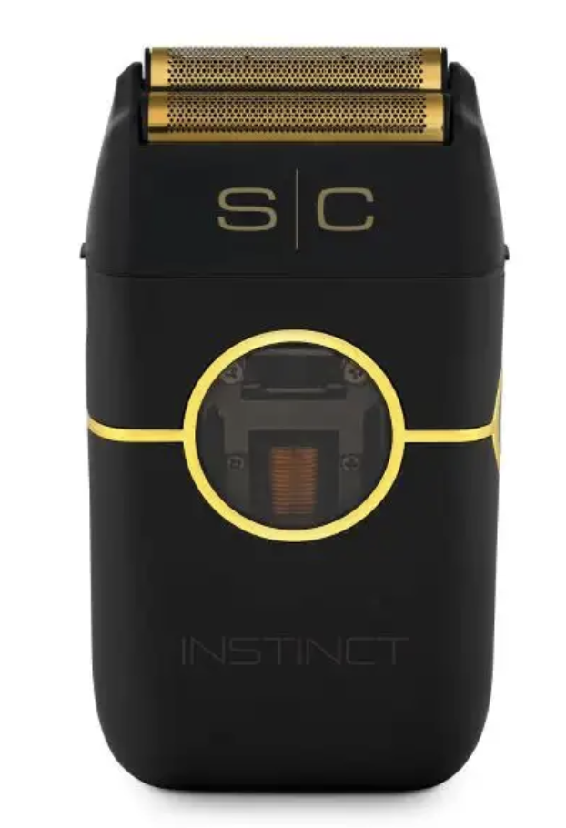 StyleCraft INSTINCT METAL SHAVER - DOUBLE FOIL SHAVER WITH INTUITIVE TORQUE CONTROL AND IN2 VECTOR MOTOR IN BLACK